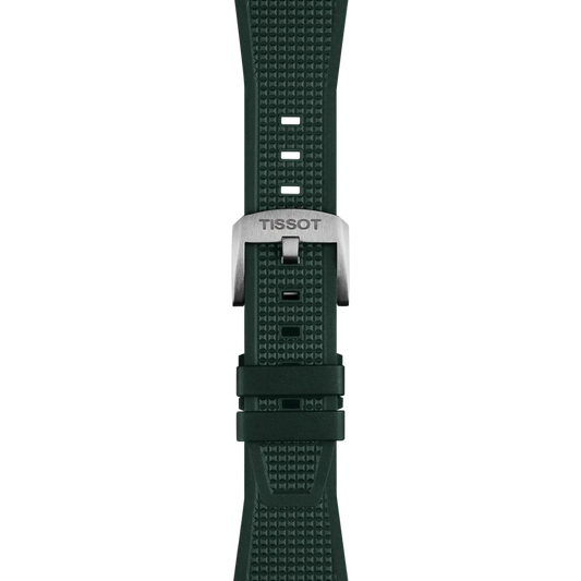 Tissot Official PRX 40mm Dark Green Rubber Strap 2