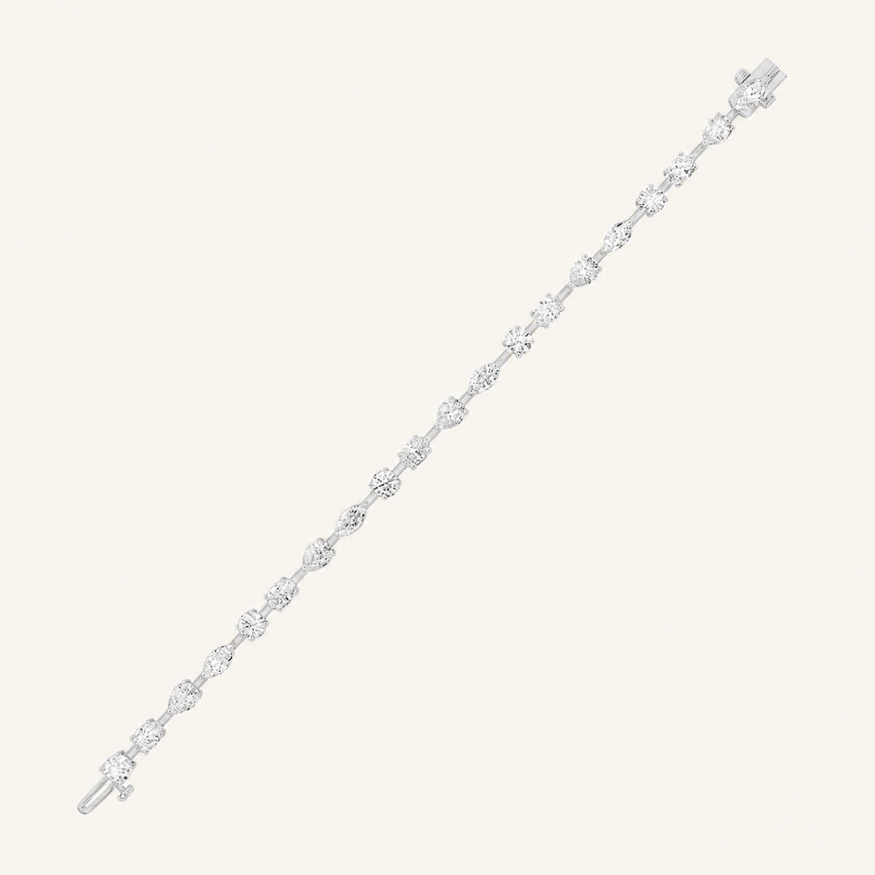 8CT Multistone lab grown diamond East & West tennis Bracelet