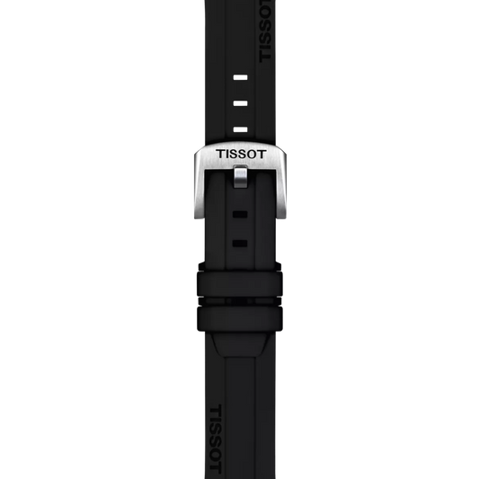 Tissot Official Black Silicone Strap Lugs 18 mm 2