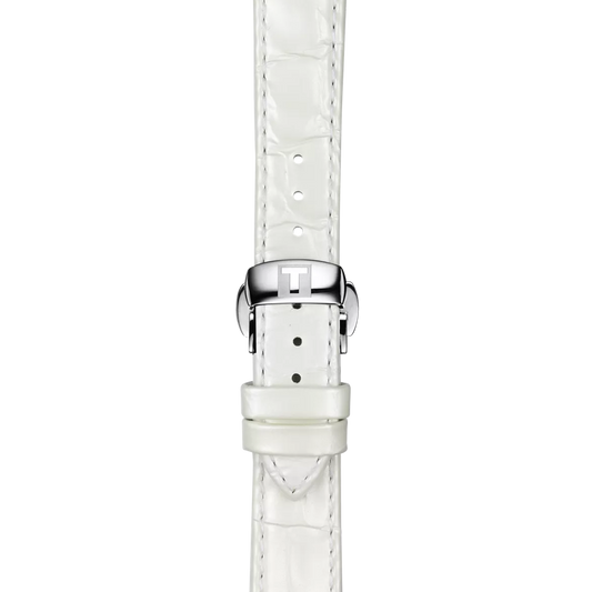 Tissot Official White Leather Strap Lugs 16 mm 2