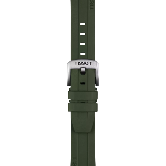 Tissot Official Khaki Rubber Strap Lugs 20mm 2