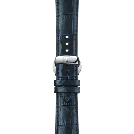 Tissot Official Blue Leather Strap Lugs 21 mm 2