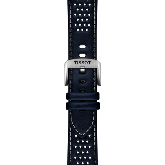 Tissot Official Blue Leather Strap Lugs 22mm 2