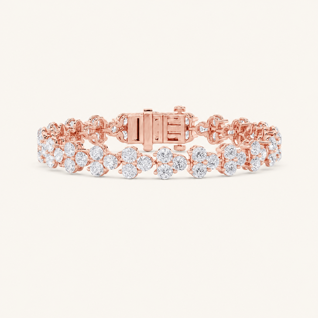 13CT Round Cut Lab Grown Diamond Tennis Bracelet