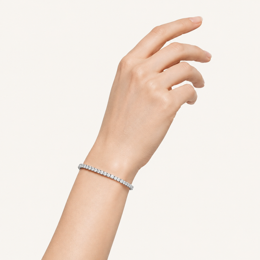 9CT Round Cut Lab Grown Diamond Tennis Bracelet