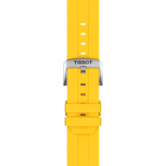 Tissot Official Silicone Yellow Strap Lugs 22 mm 2