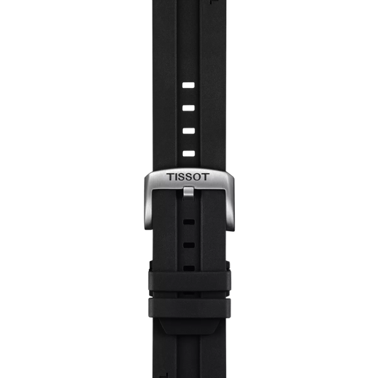 Tissot Official Black Rubber Strap Lugs 22mm 2