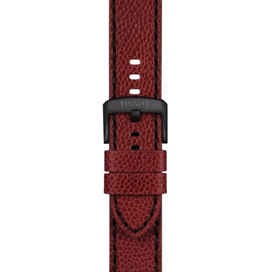 Tissot Official Burgundy Leather Strap Lugs 22mm 2