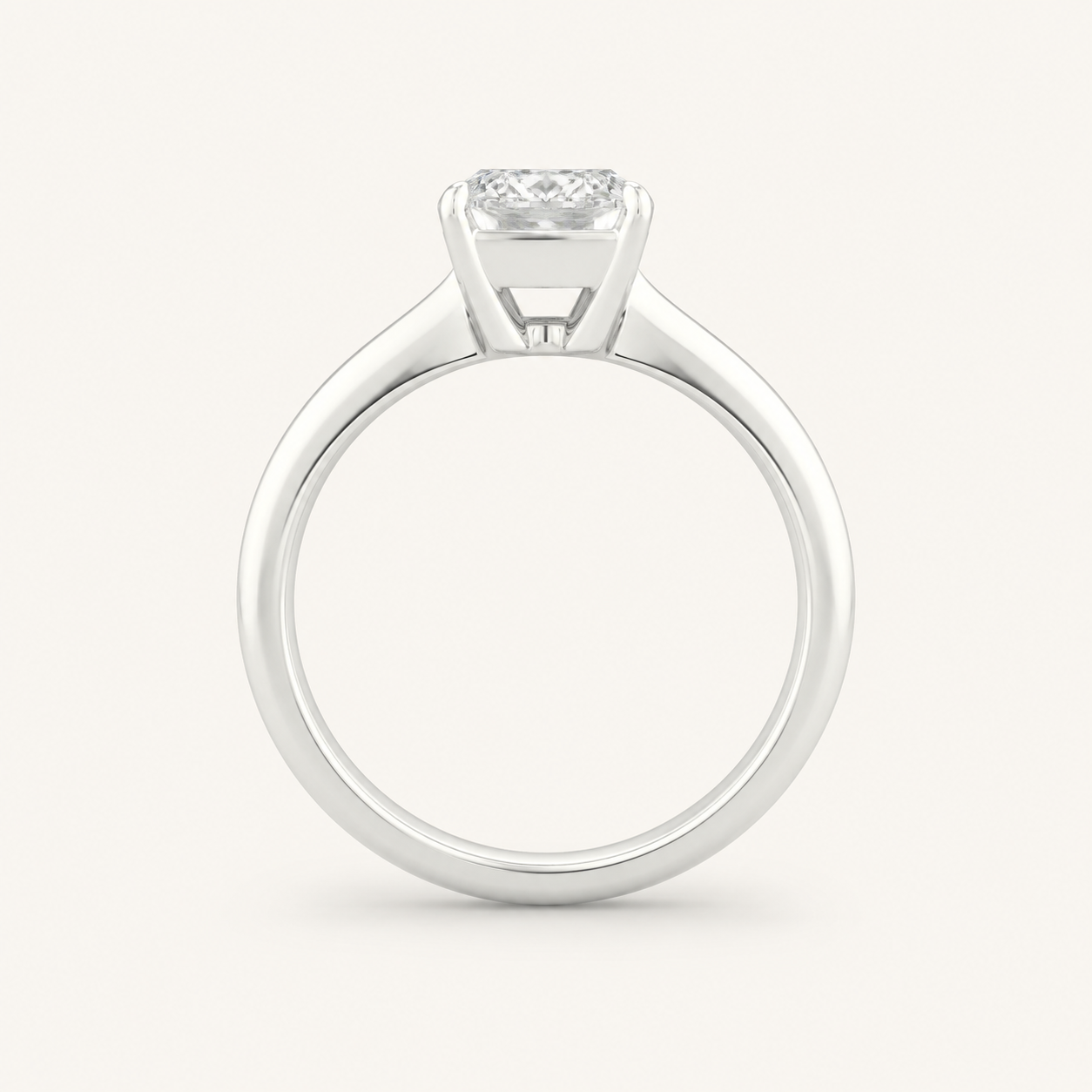 2CT Princess Cut Lab Grown Diamond Solitaire Ring