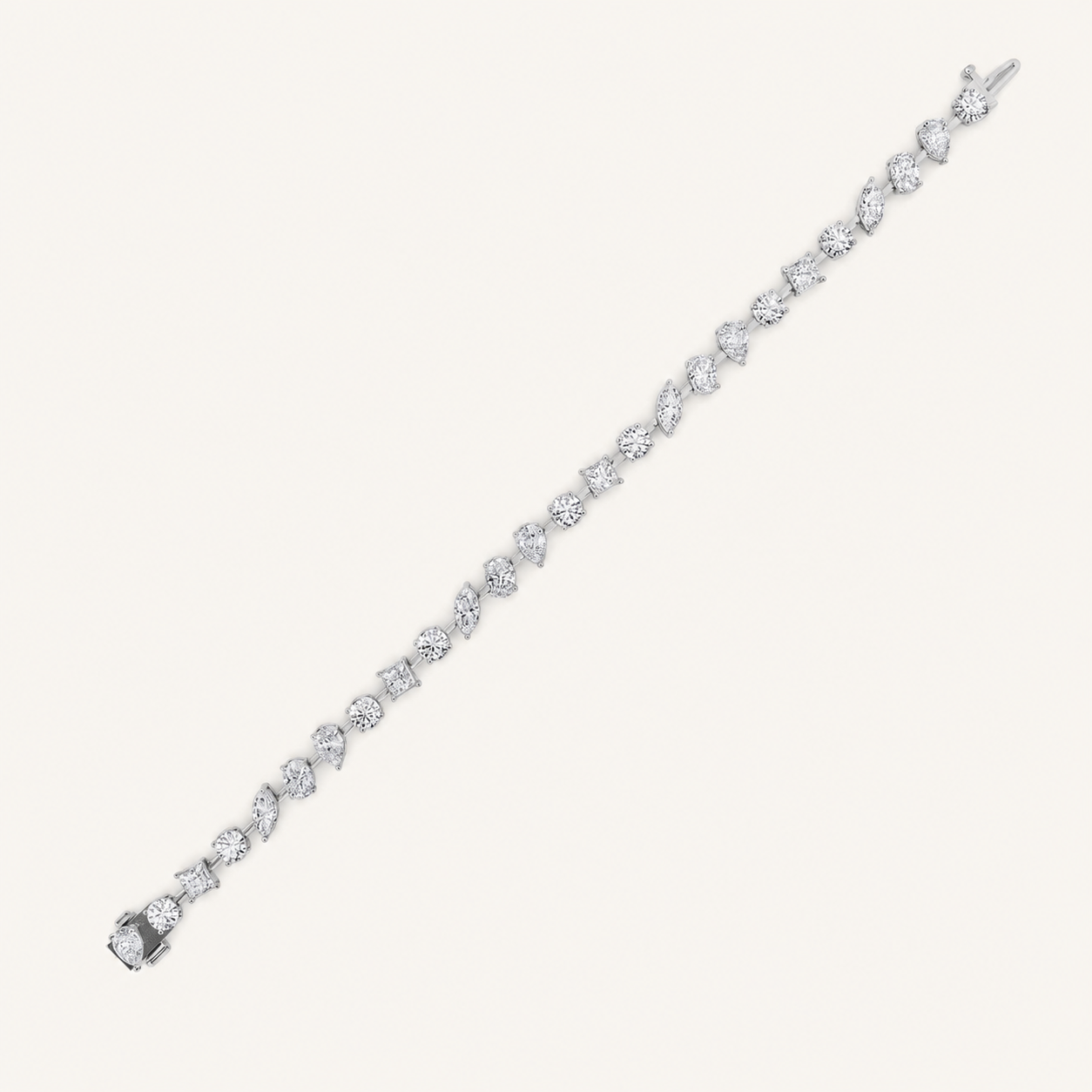 10.25CT Mixed Cut Lab Grown Diamond Bracelet
