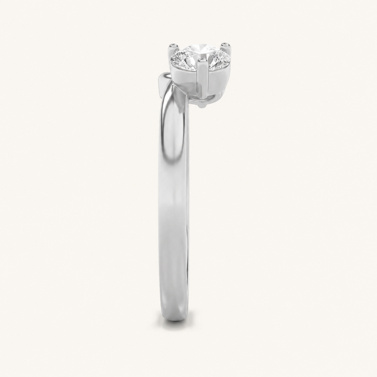 1CT Round Cut Lab Grown Diamond Wrap Ring
