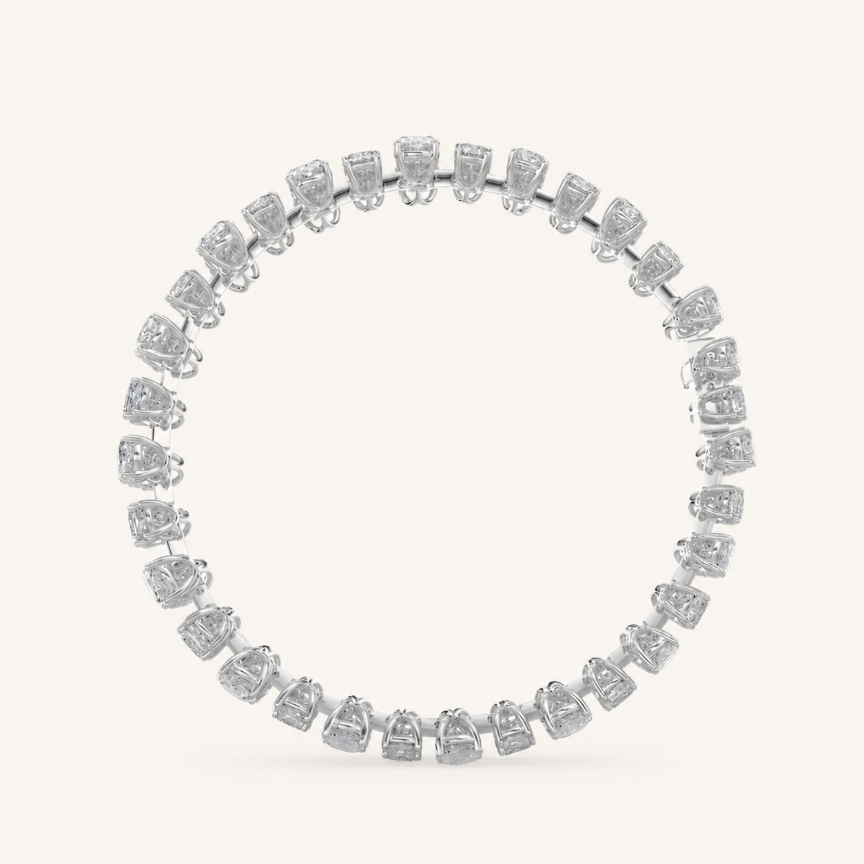 34.5CT Mixed Cut Lab Grown Diamond Statement Bracelet