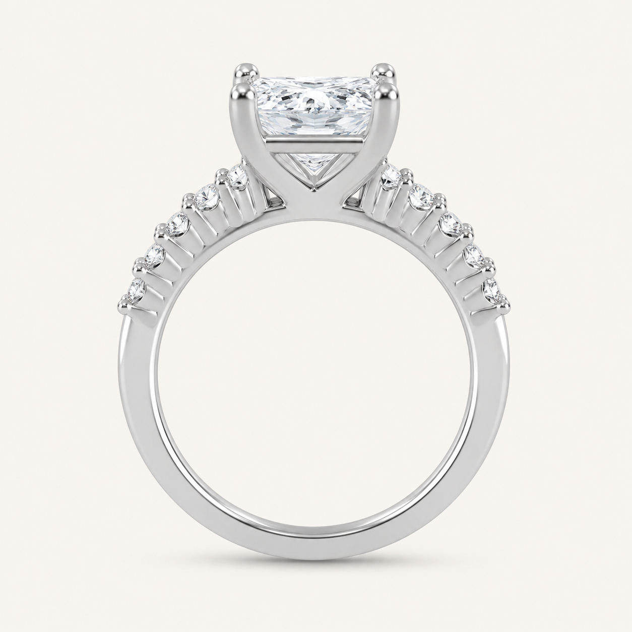 3.75CT Lab Grown Diamond Engagement Ring