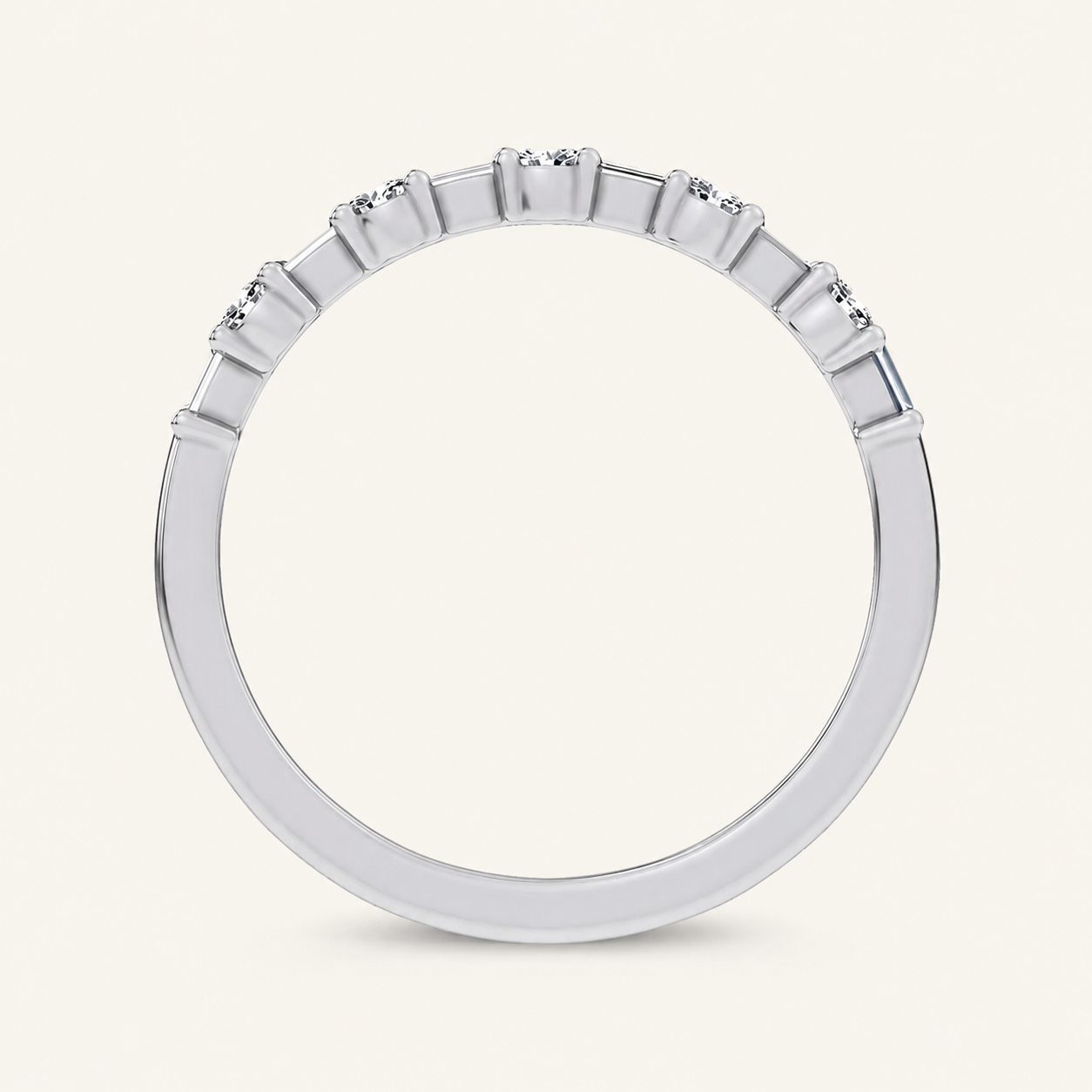 0.25CT Round Certified Lab Grown Diamond Band