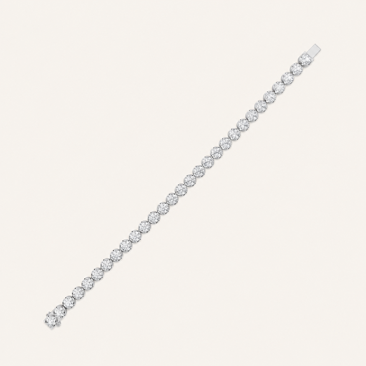 5CT Round Cut Lab Grown Diamond Tennis Bracelet