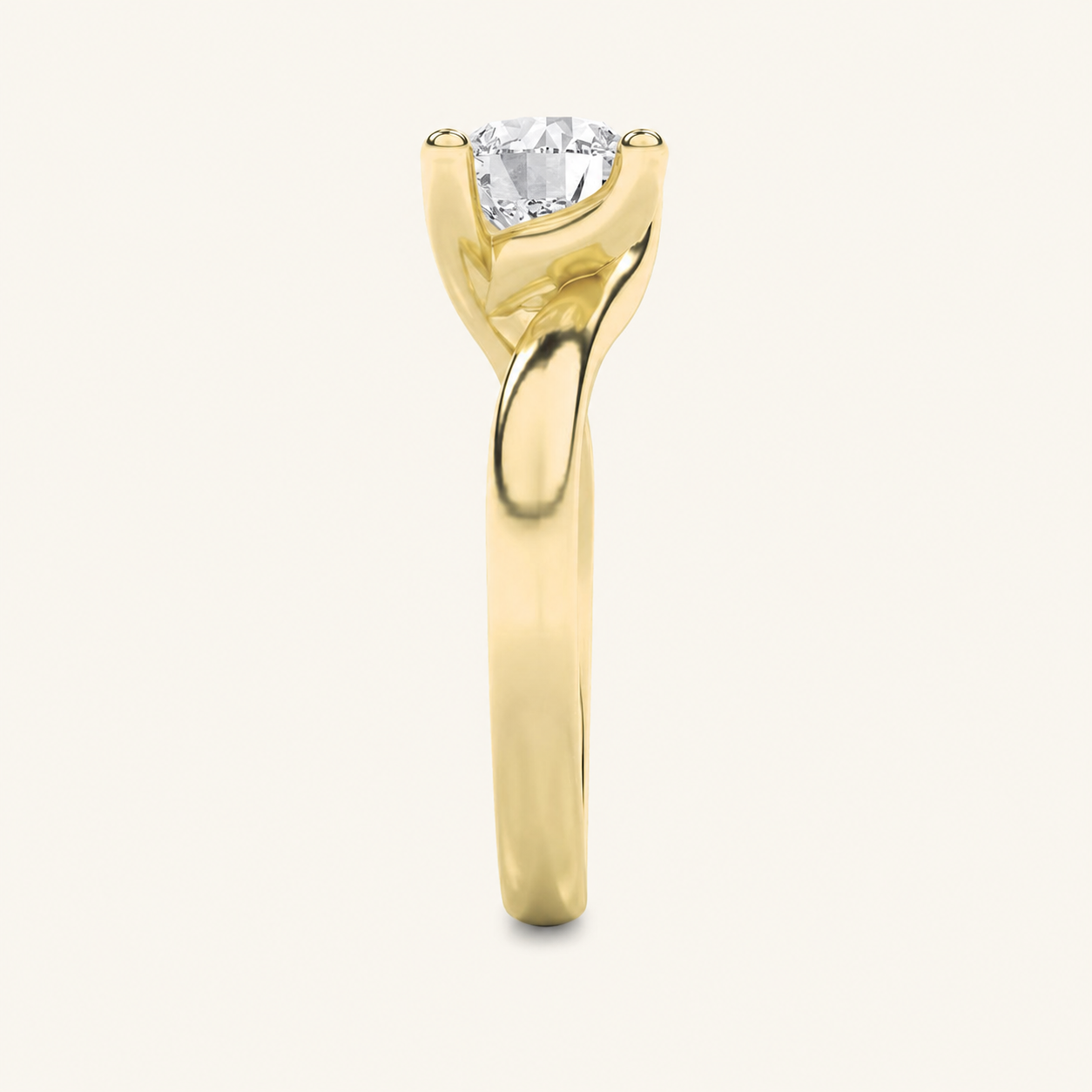 1.5CT Round Cut Lab Grown Diamond Engagement Ring