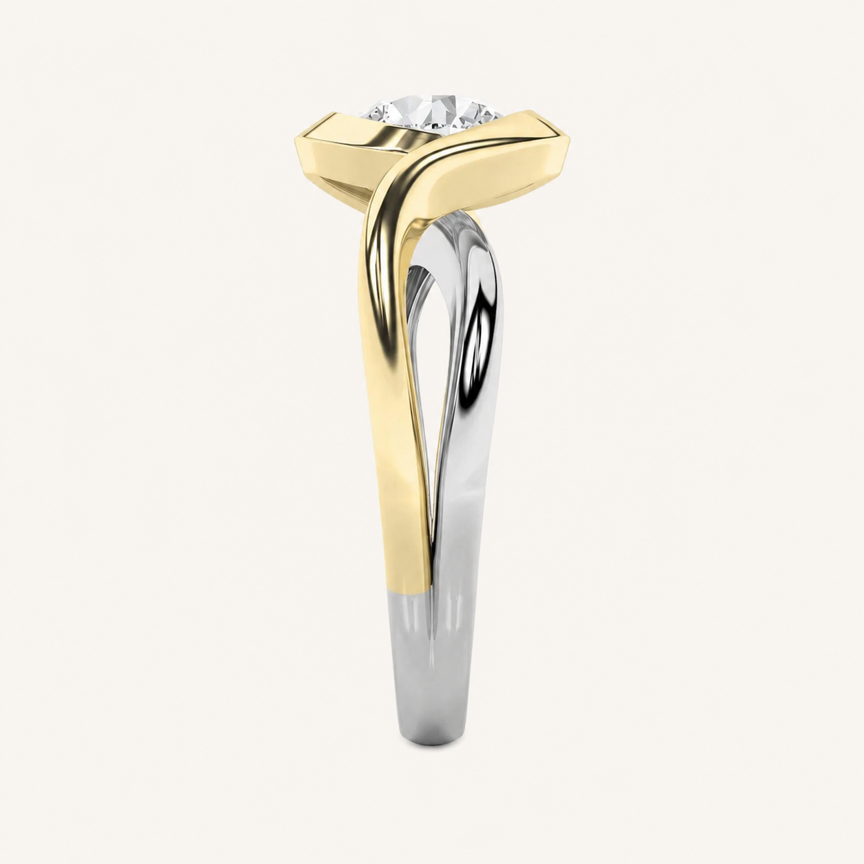 2CT Round Cut Lab Grown Diamond Solitaire Engagement Ring