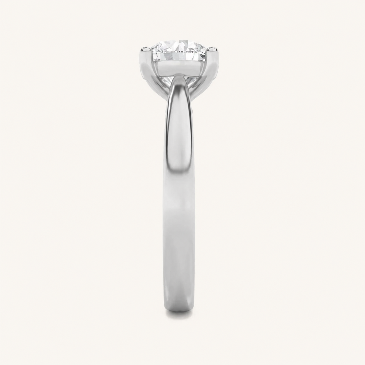 1CT Round Cut Lab Grown Diamond Insert Jacket Ring