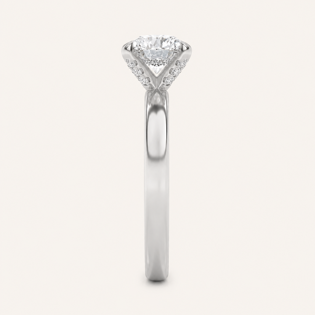 2.00 CT Round Cut Lab Grown Diamond Solitaire Ring