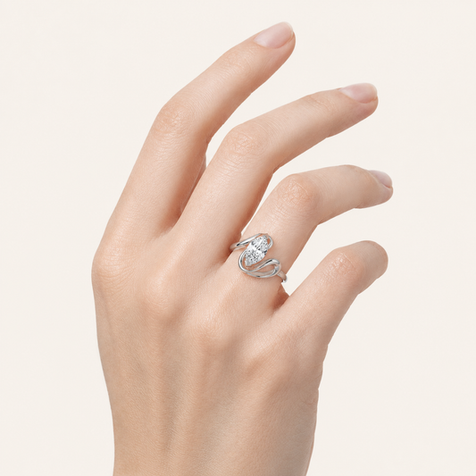 2CT Marquise Cut Lab Grown Diamond Solitaire Ring