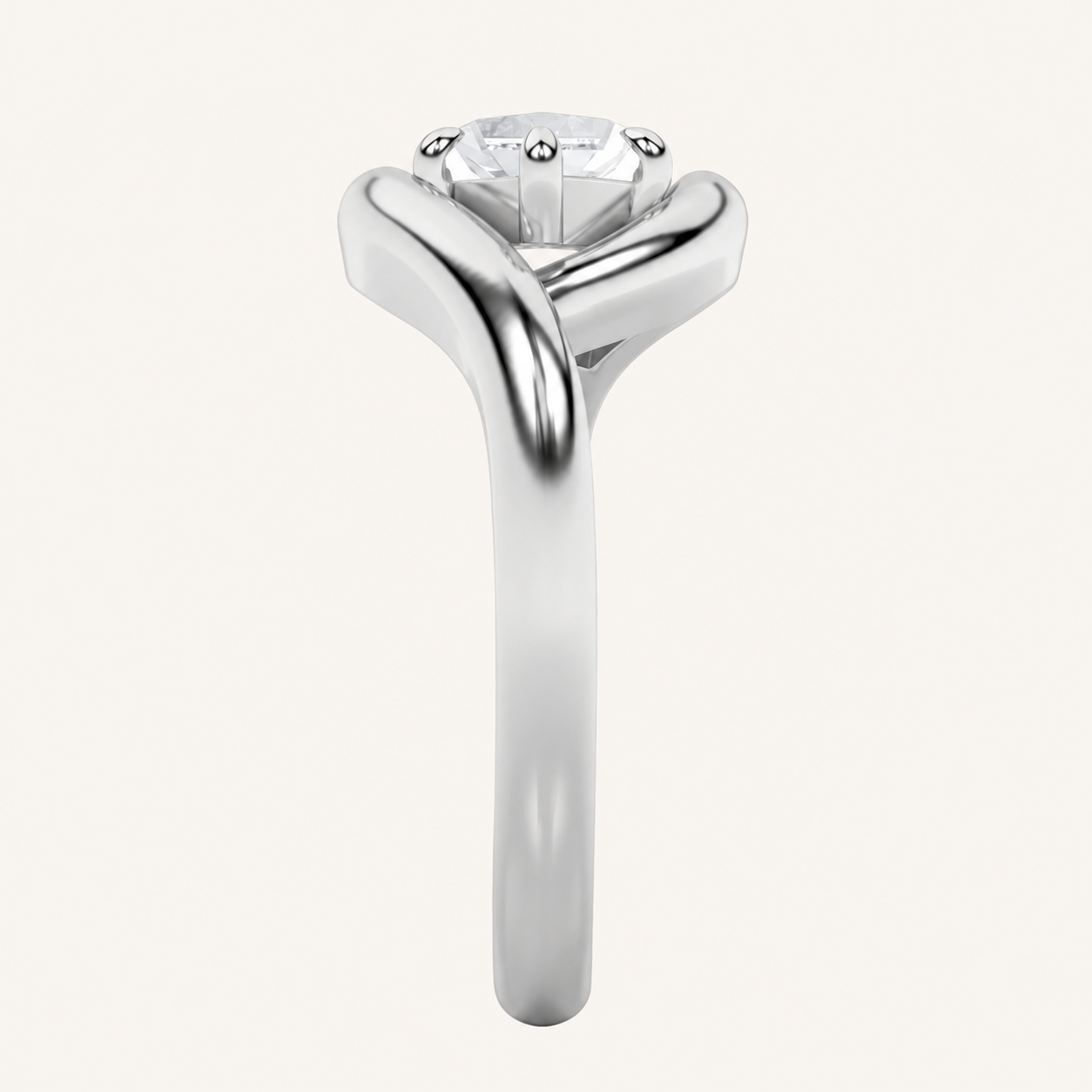 2CT Marquise Cut Lab Grown Diamond East West Solitaire Ring