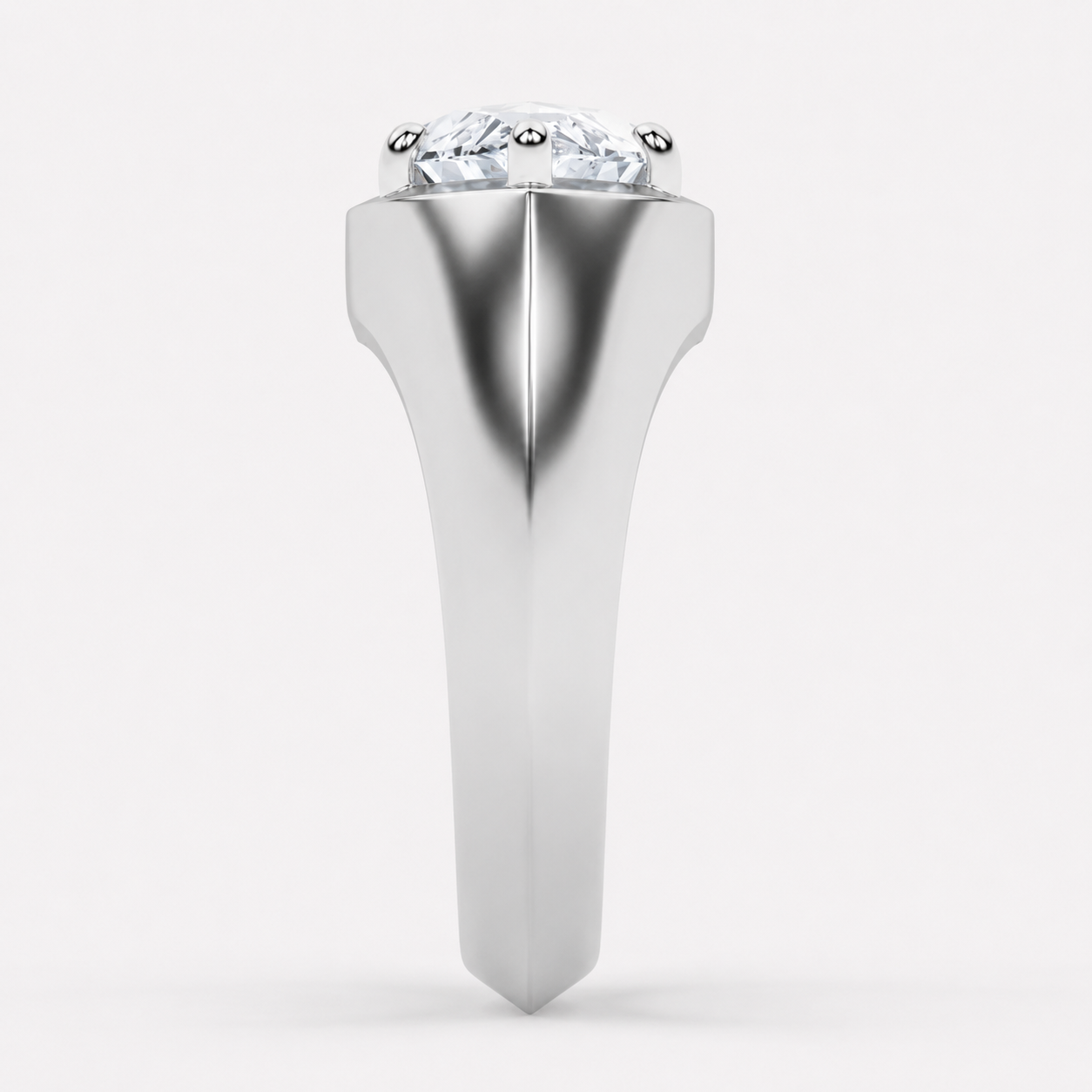 2CT Marquise Cut Lab Grown Diamond East West Solitaire Ring