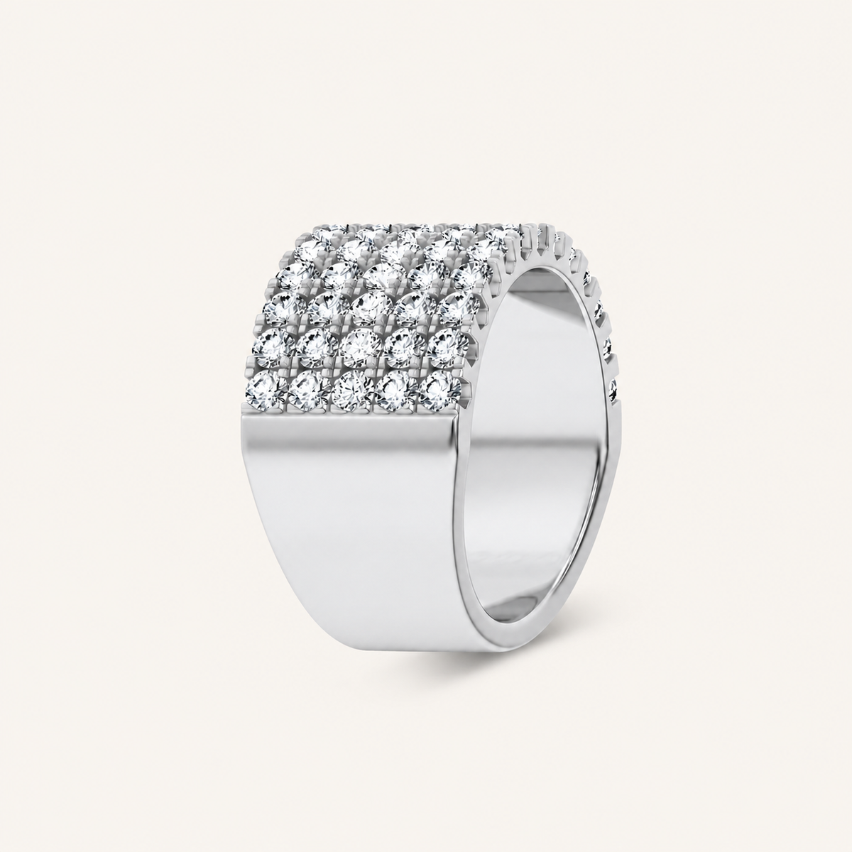 3.00CT Round Cut Lab Grown Diamond Enhancer Band