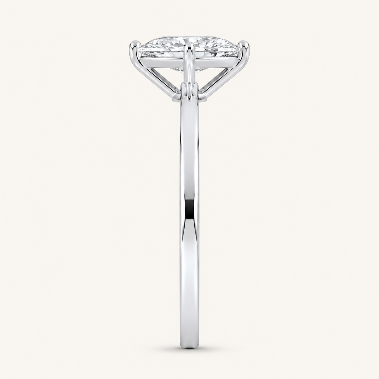 0.50CT Marquise Cut Lab Grown Diamond Solitaire Ring