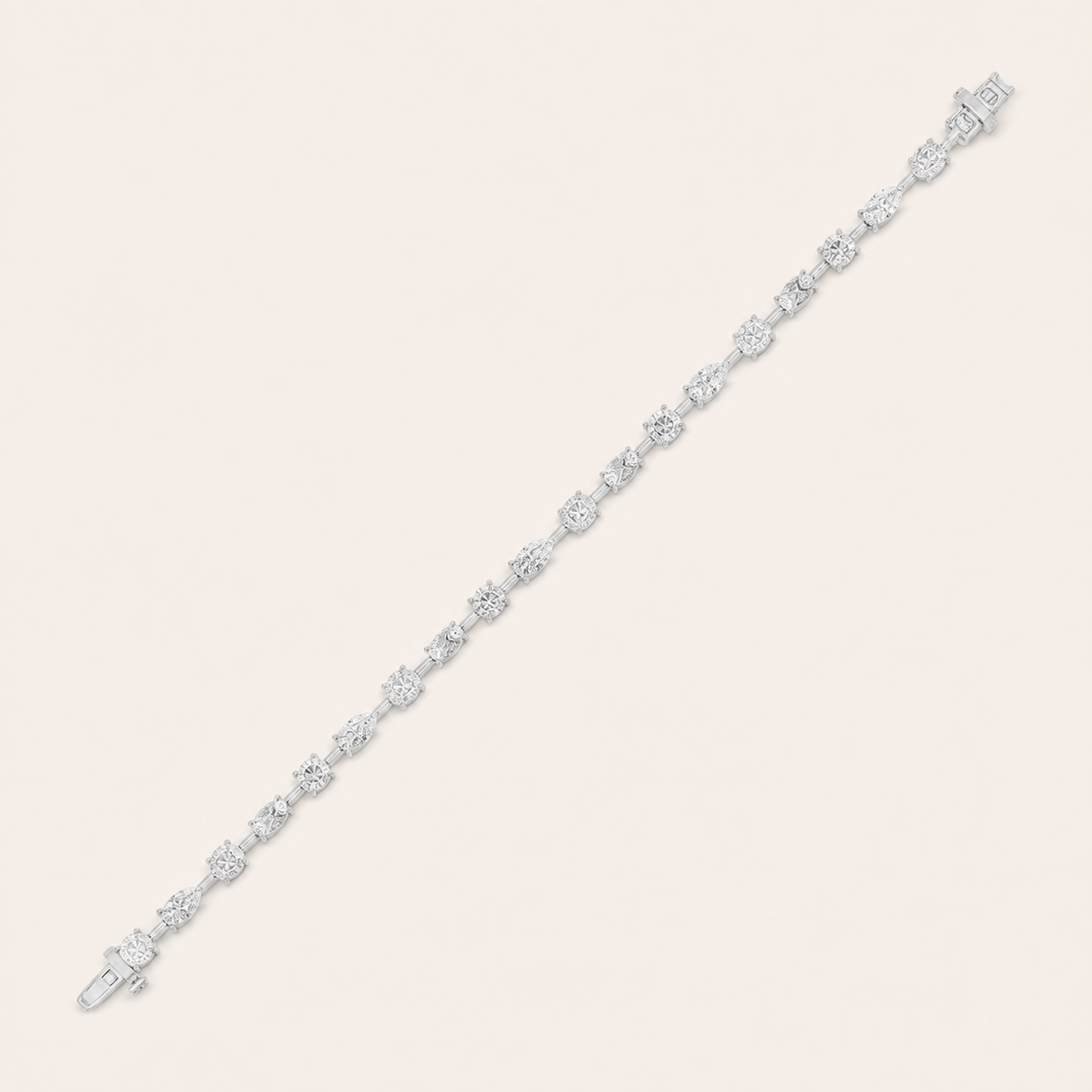 5CT Multistone Lab Grown Diamond East & West Bracelet