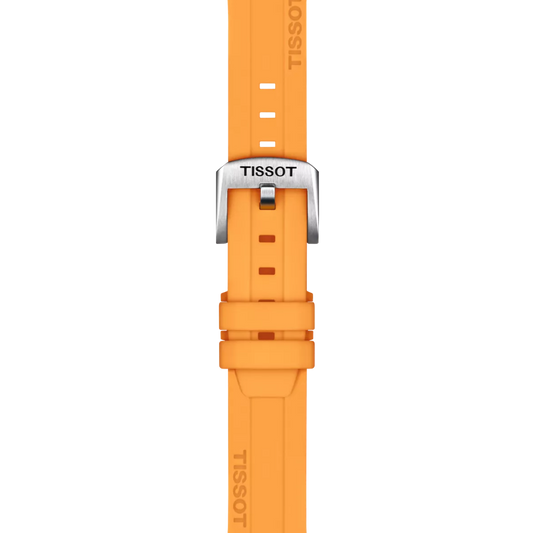Tissot Official Orange Silicone Strap Lugs 18 mm 2