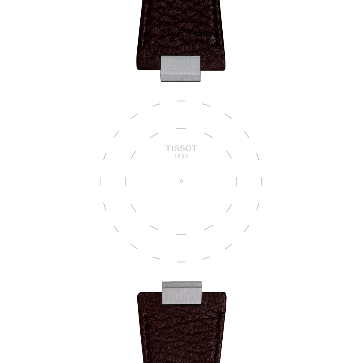 Tissot Official Brown PRX 40mm Leather Strap With Steel Endpiece 3