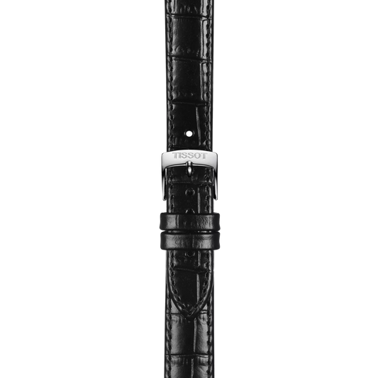 Tissot Official Black Leather Strap Lugs 15 mm 2