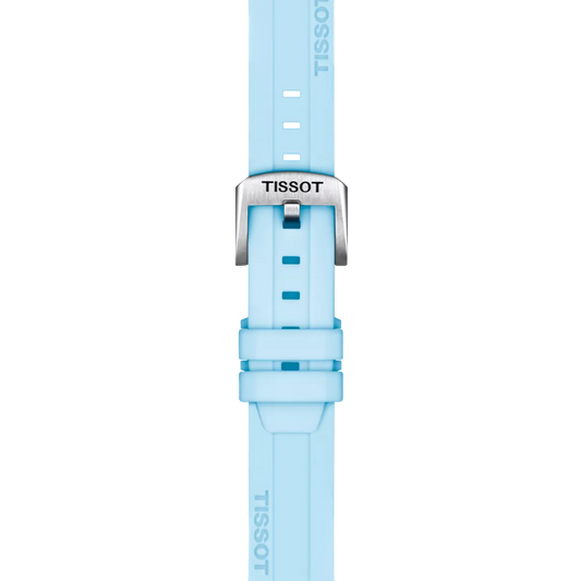 Tissot Official Blue Silicone Strap Lugs 22 mm 2