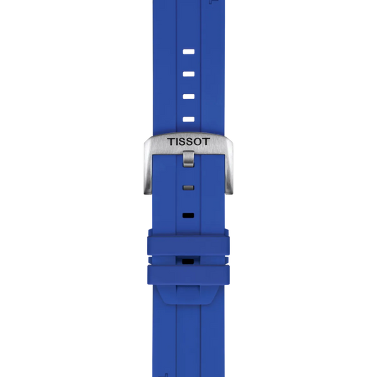 Tissot Official Blue Silicone Strap Lugs 22 mm 2