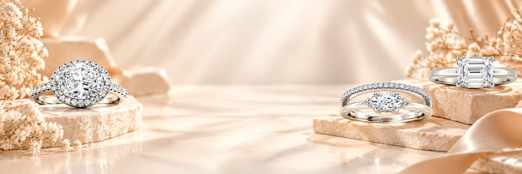 East West Engagement Ring