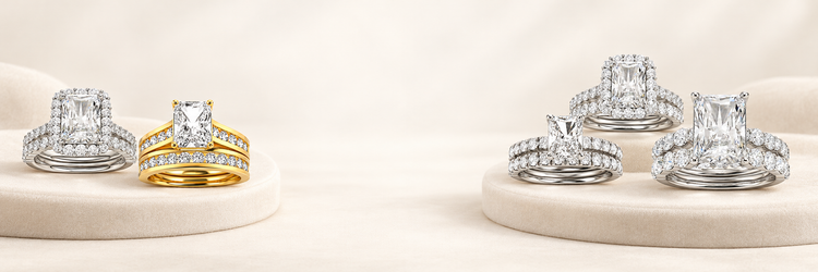 Radiant Cut Wedding Ring