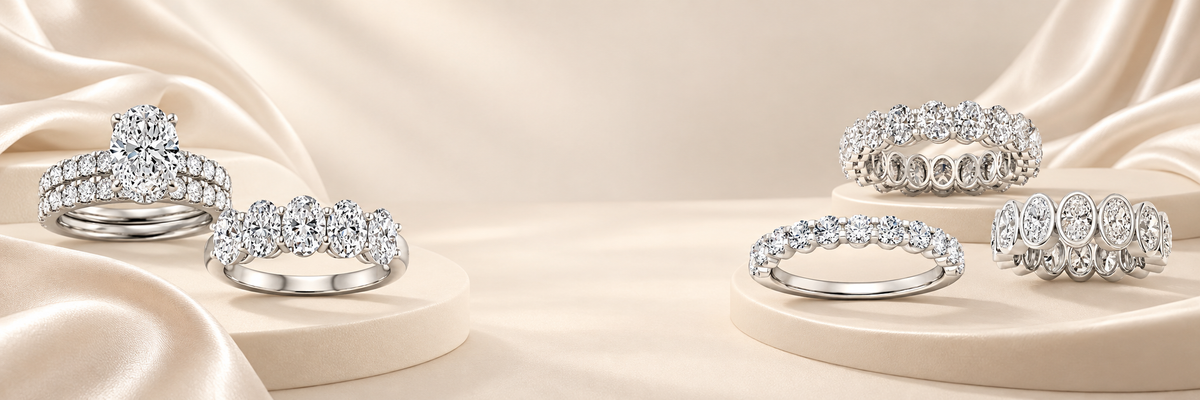 Oval Cut Wedding Ring