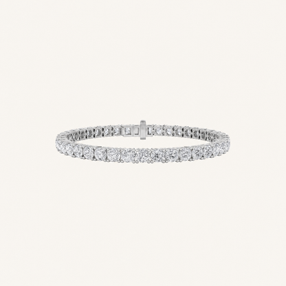 12CT Round Cut Lab Grown Diamond Tennis Bracelet