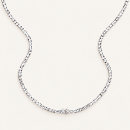 15.00CT Round Cut Lab Grown Diamond Necklace