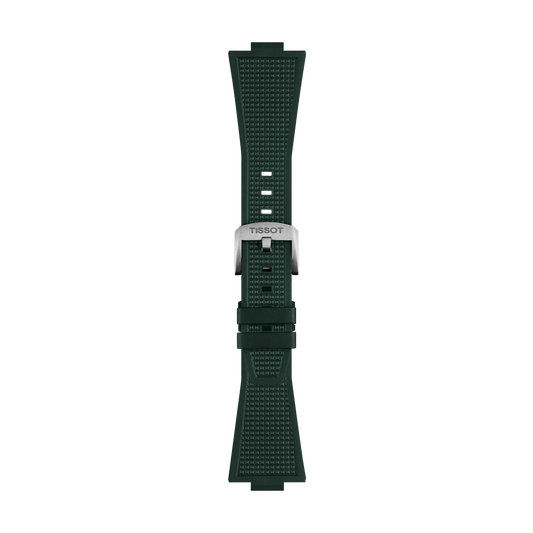 Tissot Official PRX 40mm Dark Green Rubber Strap 1