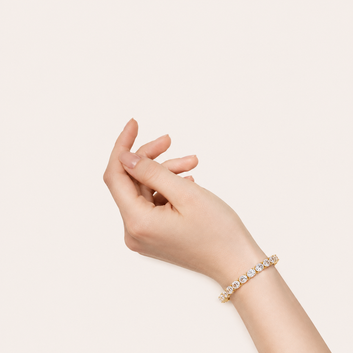10CT Oval Cut Lab Grown Diamond East & West Tennis Bracelet