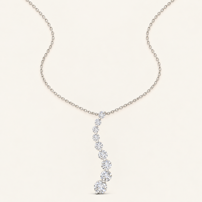 1.00CT Round Cut Lab Grown Diamond Pendant