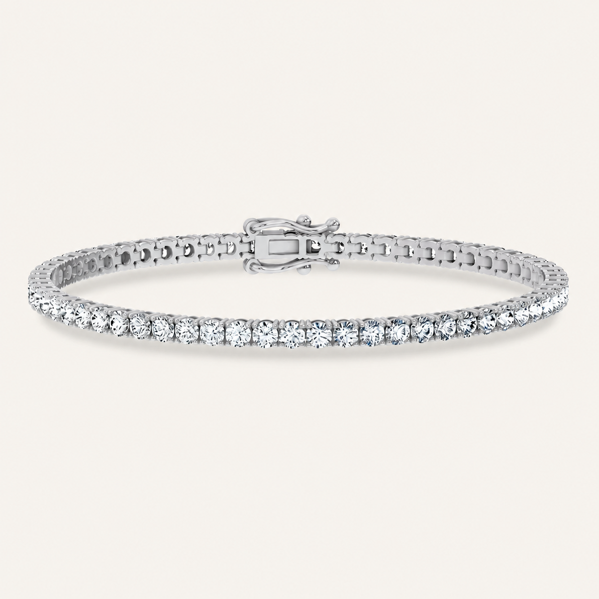 4.98CT Round Cut Lab Grown Diamond Tennis Bracelet