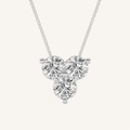 1CT Round Cut Lab Grown Diamond Pendant Necklace