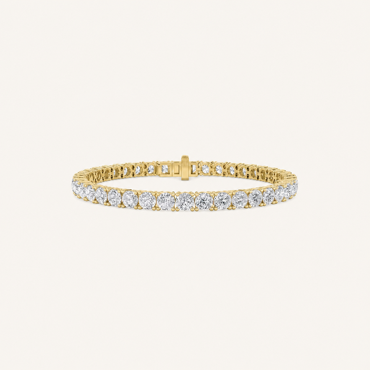 14CT Round Cut Lab Grown Diamond Tennis Bracelet