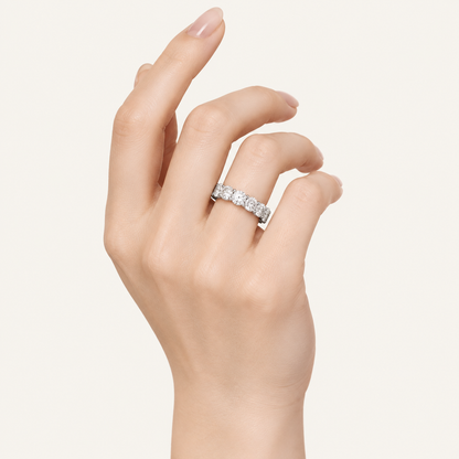 3.00 CT Round Cut Lab Grown Diamond Eternity Ring