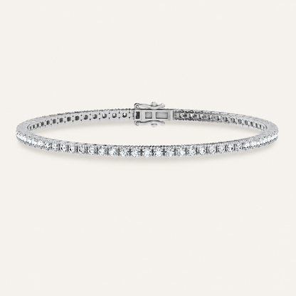 3.75CT Round Cut Lab Grown Diamond Tennis Bracelet