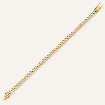 3.00CT Round Cut Lab Grown Diamond Bracelet