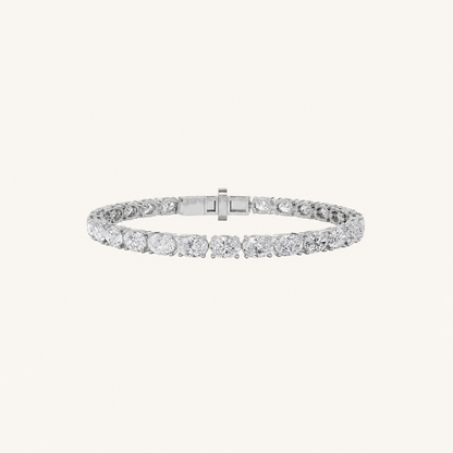 9.5CT Oval Cut Lab Grown Diamond East & West Tennis Bracelet