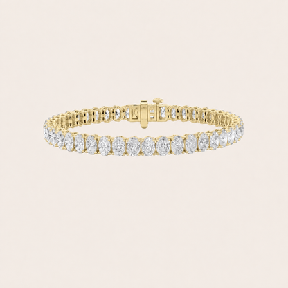 6CT Oval Cut Lab Grown Diamond Tennis Bracelet